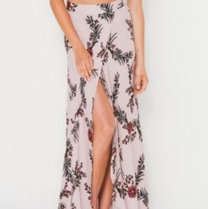 New Flynn Skye Floral Wrap It up Maxi Skirt Sz S
